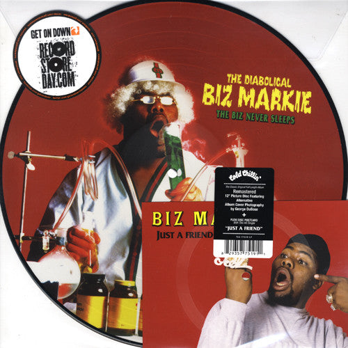 Biz Markie : The Biz Never Sleeps (LP, Album, RSD, Ltd, Pic, RE + Flexi, Single, Ltd,)