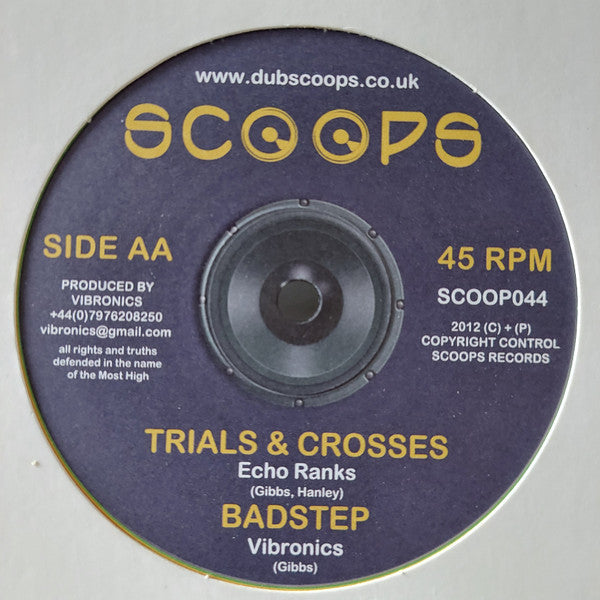 Demolition Man / Makiko / Echo Ranks / Vibronics : No Guns Out / Eastern Mix / Trials & Crosses / Badstep (10")