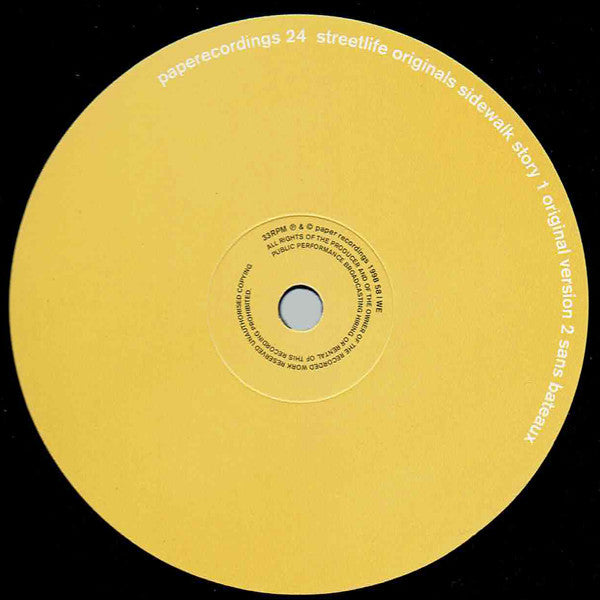 Streetlife Originals : Sidewalk Story (12")