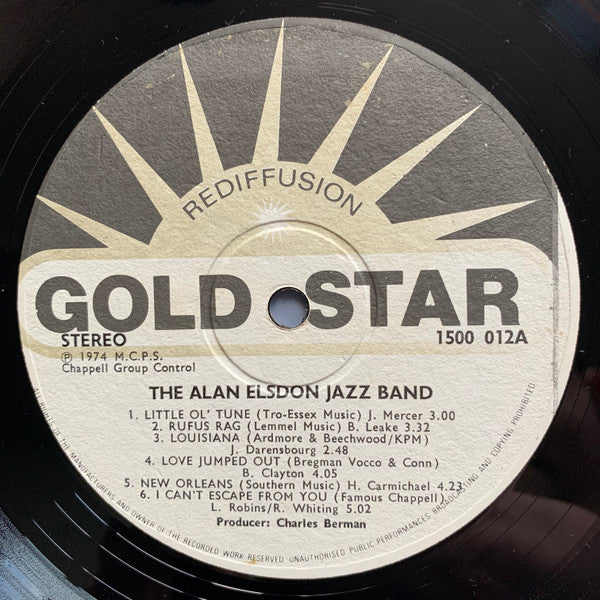 Alan Elsdon & His Jazz Band : Alan Elsdon & His Jazzband (LP)