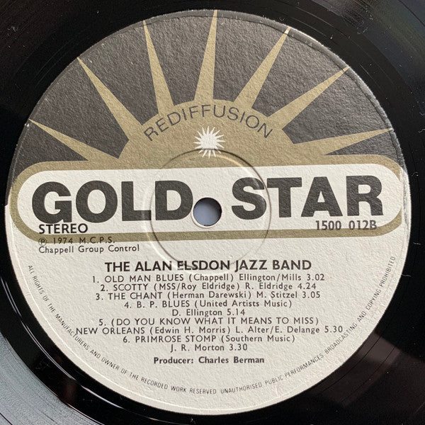 Alan Elsdon & His Jazz Band : Alan Elsdon & His Jazzband (LP)