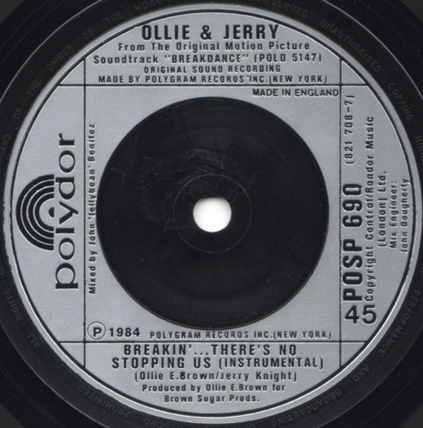 Ollie And Jerry : Breakin'...There's No Stopping Us (7", Single)