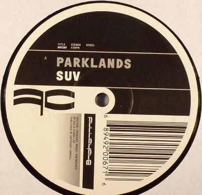 Suv : Parklands / Dark Angel (12", RP)