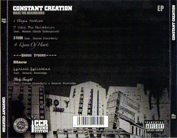 Constant Creation : Wake The Neighbours EP (CD, EP)