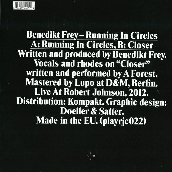 Benedikt Frey : Running In Circles (12")