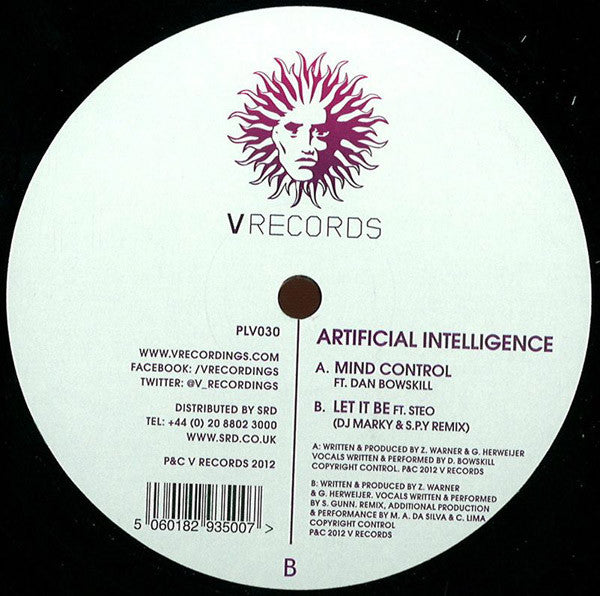 Artificial Intelligence : Mind Control / Let It Be (DJ Marky & S.P.Y Remix) (12")