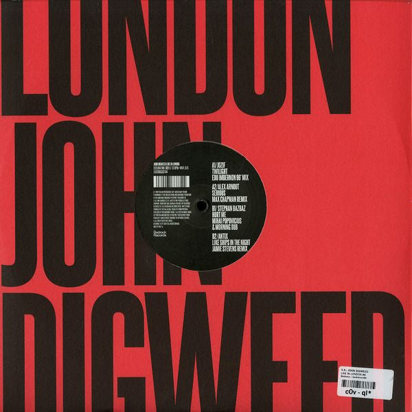 John Digweed : Live In London (12", Ltd, 6/6)