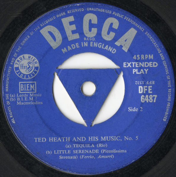 Ted Heath And His Music : No.5 (7", EP)