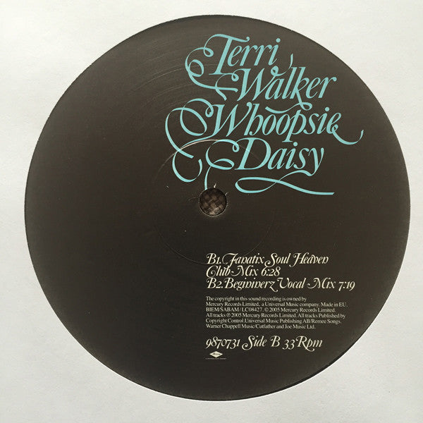 Terri Walker : Whoopsie Daisy (12")