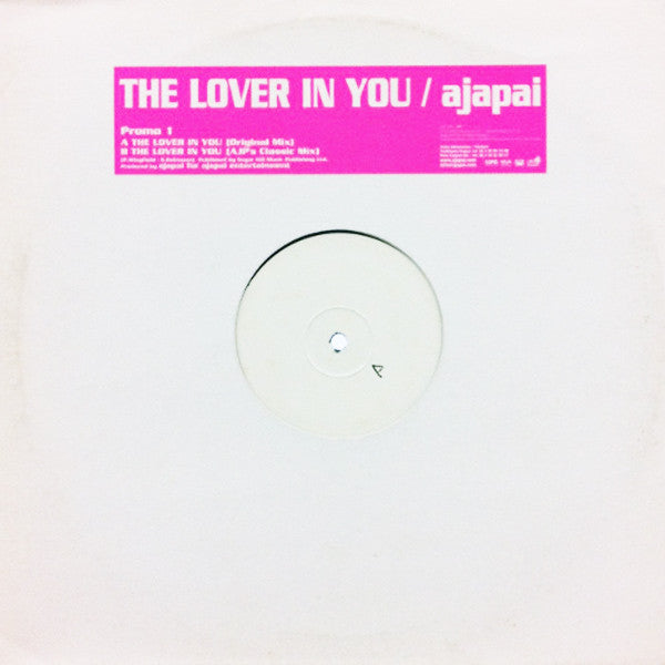 Ajapai : The Lover In You Promo 1 (12", W/Lbl)