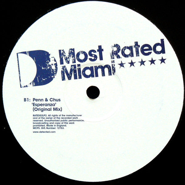 Various : Most Rated Miami (Limited Edition Part 02) (2x12", Ltd)