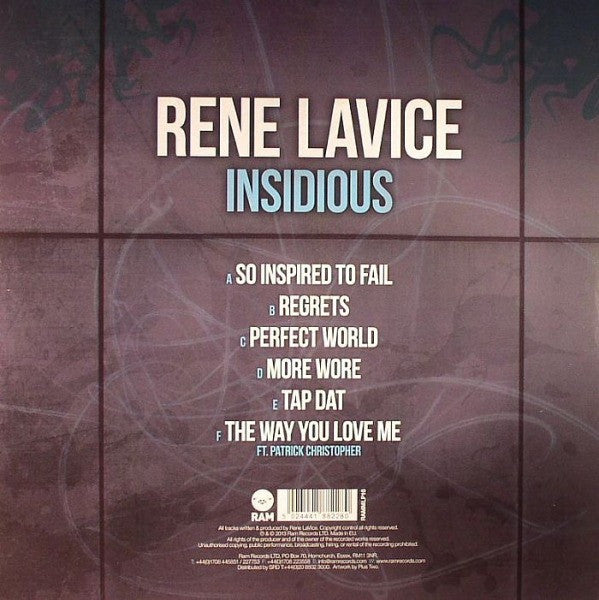 Rene LaVice : Insidious (3x12")