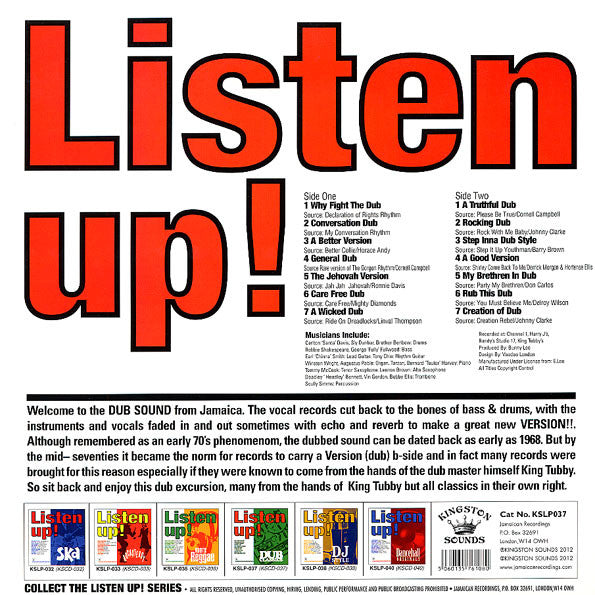 Various : Listen Up! Dub Classics (LP, Comp)