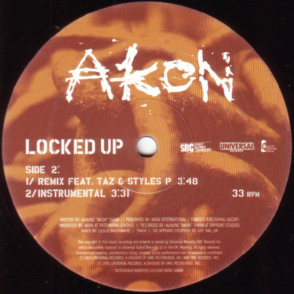 Akon : Locked Up (12")