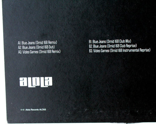 Lana Del Rey : Blue Jeans / Video Games (Omid 16B Remixes) (12")