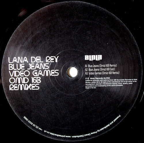 Lana Del Rey : Blue Jeans / Video Games (Omid 16B Remixes) (12")