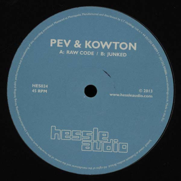 Peverelist & Kowton : Raw Code (12")