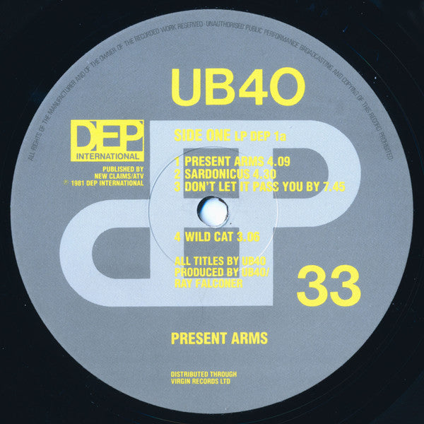 UB40 : Present Arms (LP, Album, RE)