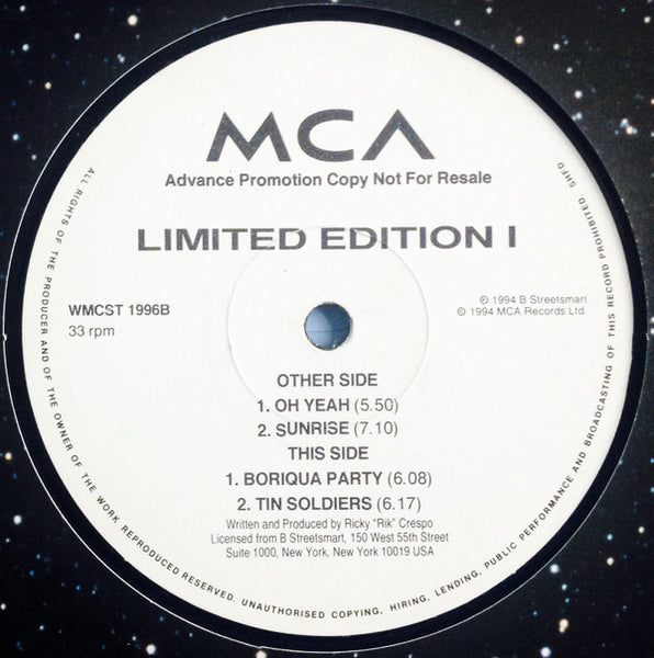 Ricky Crespo : Limited Edition 1 (12", Promo)