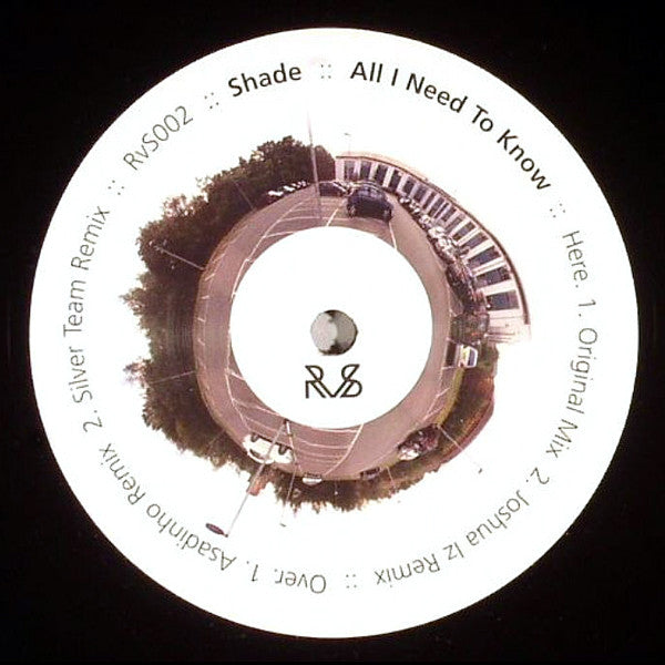 Shade (3) : All I Need To Know (12")