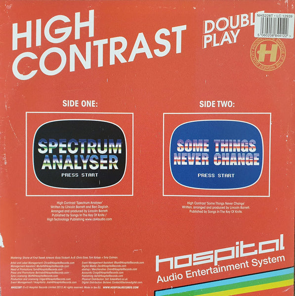 High Contrast : Spectrum Analyser / Some Things Never Change (12")