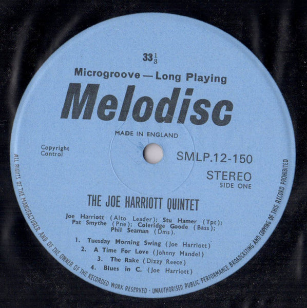 Joe Harriott Quintet : Swings High (LP, Album)