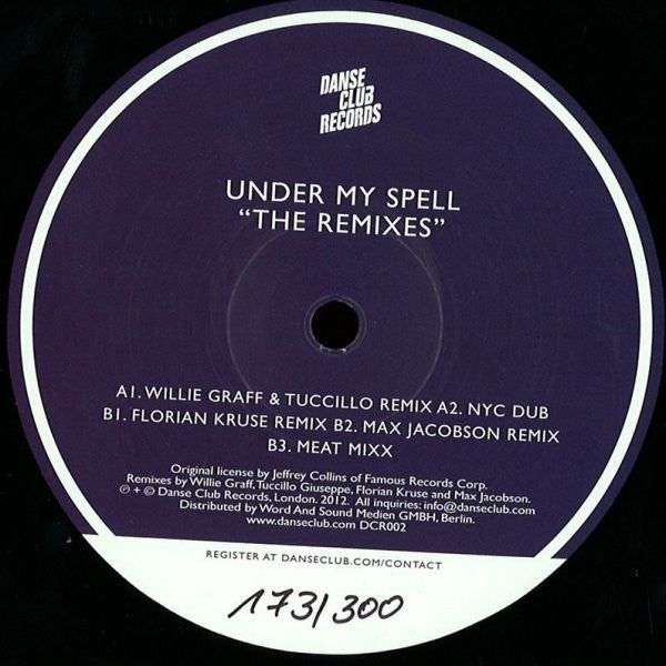 Michael Whitehead : Under My Spell "The Remixes" (12", Han)
