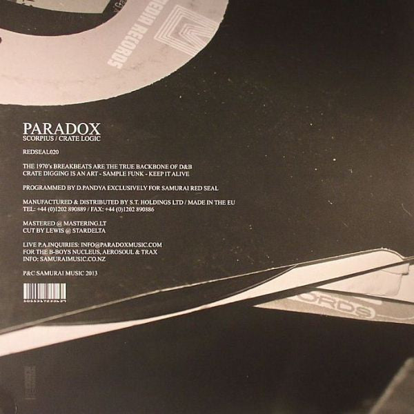 Paradox : Scorpius / Crate Logic  (12")