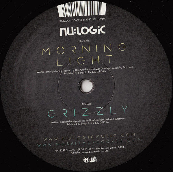 Nu:Logic : Morning Light / Grizzly (12")