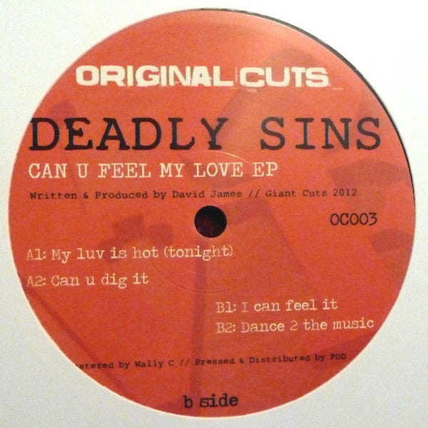 Deadly Sins (6) : Can U Feel My Love EP (12")