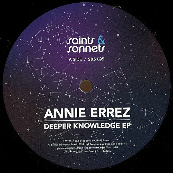 Annie Errez : Deeper Knowledge EP  (12", EP)