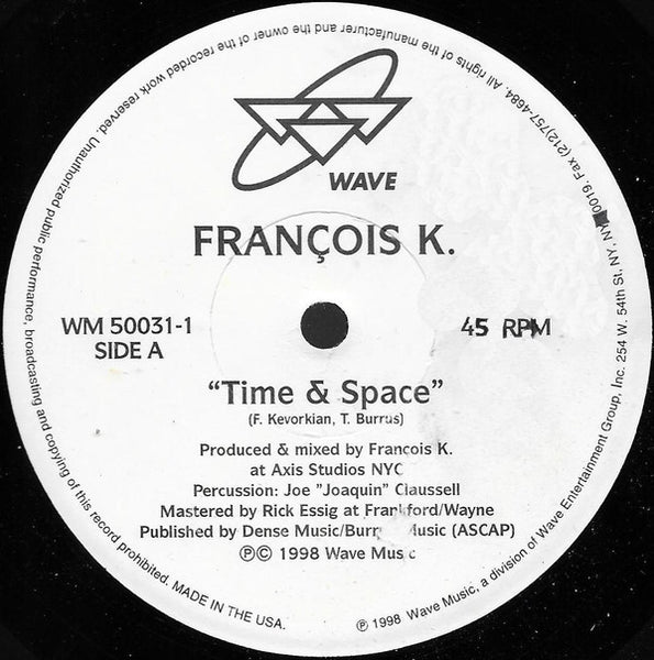 François Kevorkian : Time And Space (12", Single)