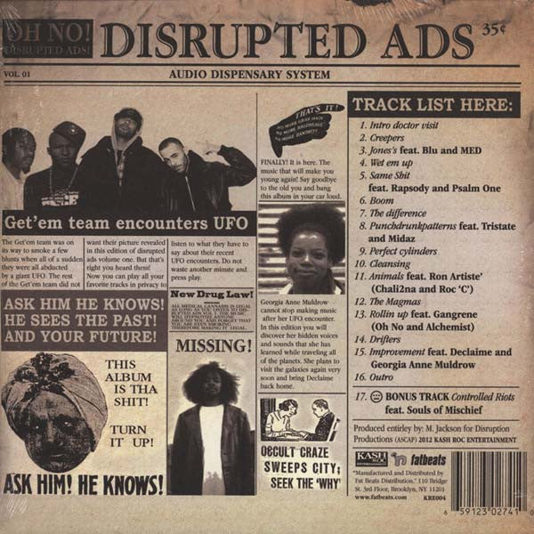 Oh No : Disrupted Ads (LP + LP, S/Sided, Etch + Flexi, 7", S/Sided + Albu)