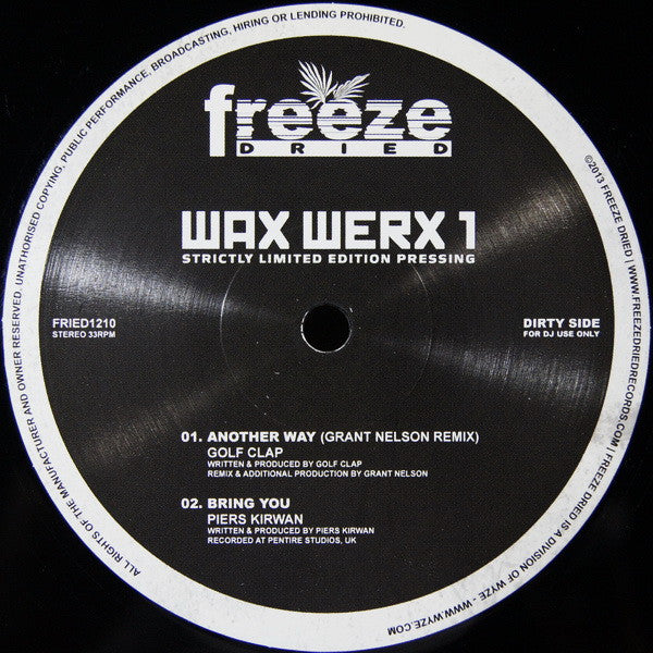 Various : Wax Werx 1  (12", Ltd)