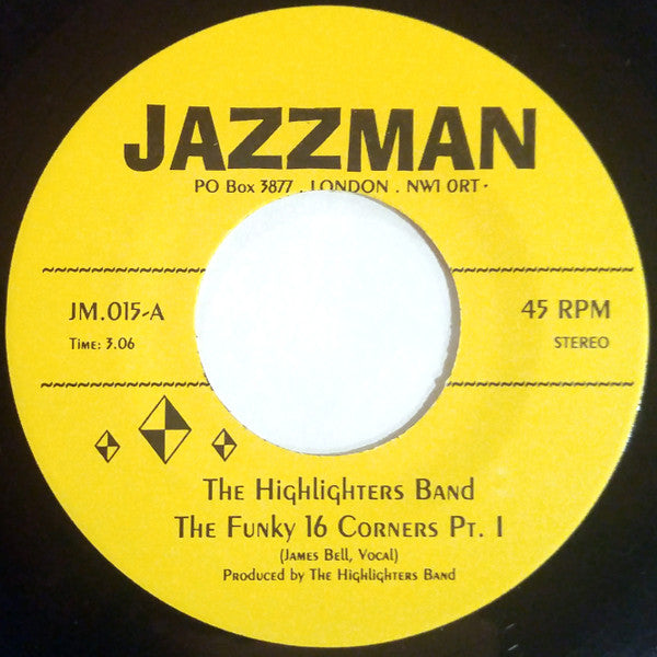 The Highlighters Band : The Funky 16 Corners (7", RE)