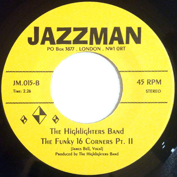 The Highlighters Band : The Funky 16 Corners (7", RE)