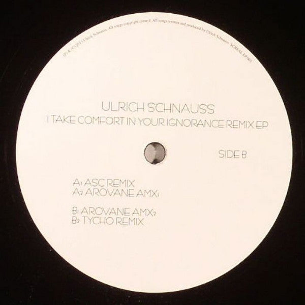 Ulrich Schnauss : I Take Comfort In Your Ignorance Remix EP (12", EP)