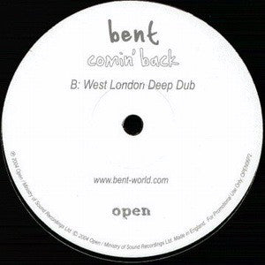 Bent : Comin' Back (12", Promo)