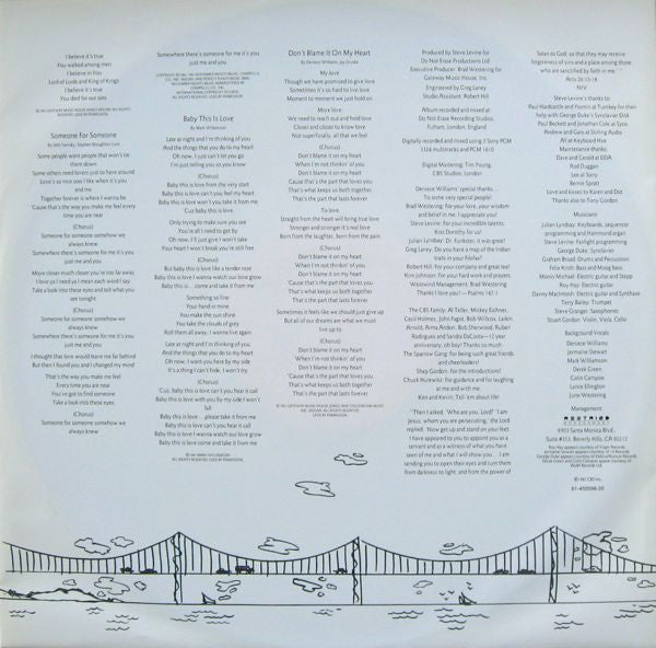 Deniece Williams : Water Under The Bridge (LP, Album)