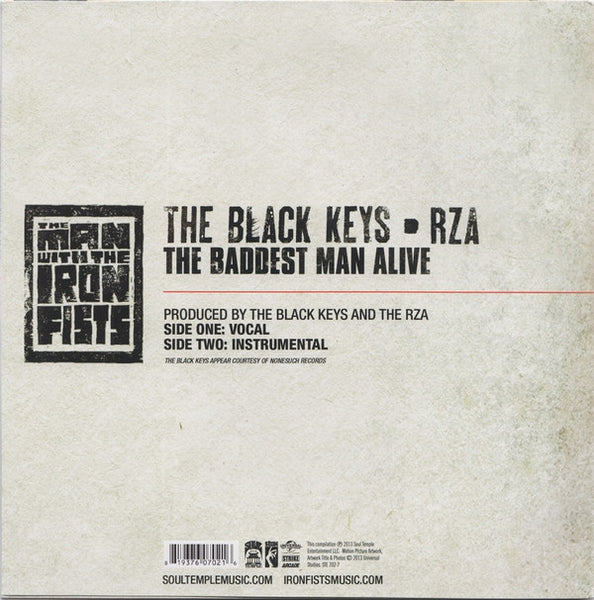 The Black Keys, RZA : The Baddest Man Alive (7", Single)