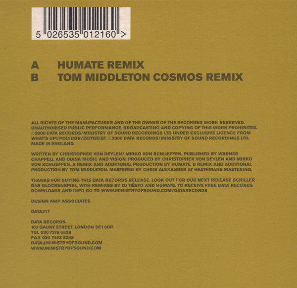 Schiller : Ruhe (12")