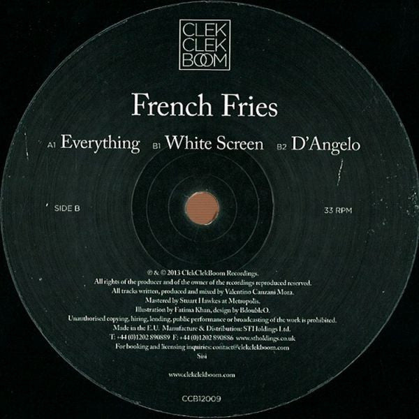 French Fries : Everything / White Screen / D’Angelo (12")