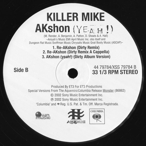 Killer Mike : Akshon (Yeah!) (12")