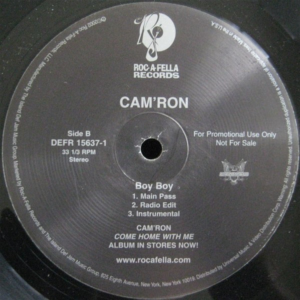 Cam'ron : Hey Ma / Boy Boy (12", Promo)