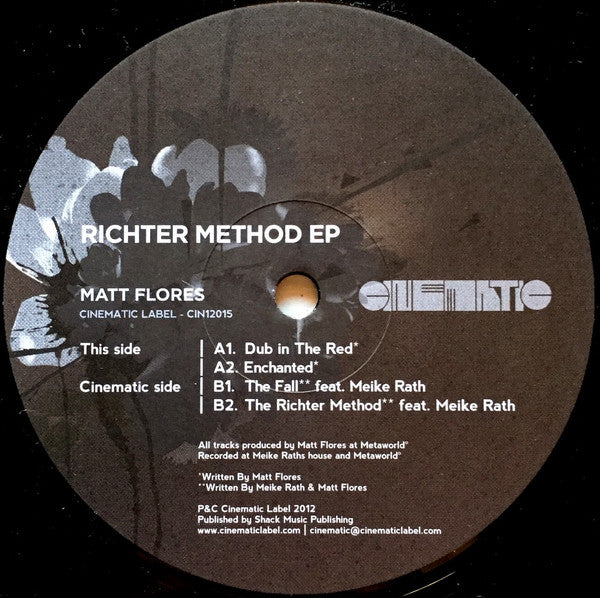 Matt Flores : Richter Method EP (12", EP)
