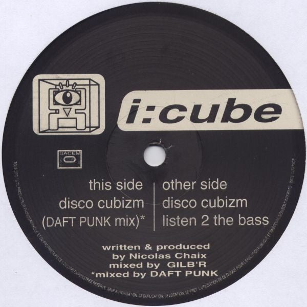 I:Cube : Disco Cubizm (12")