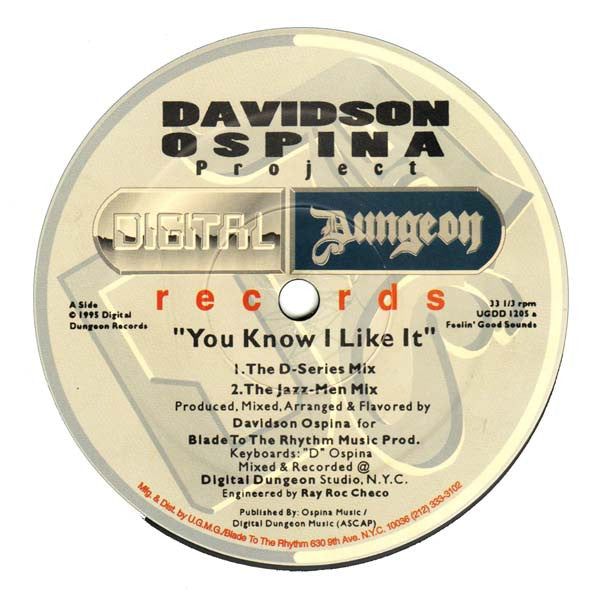 Davidson Ospina : You Know I Like It (12")
