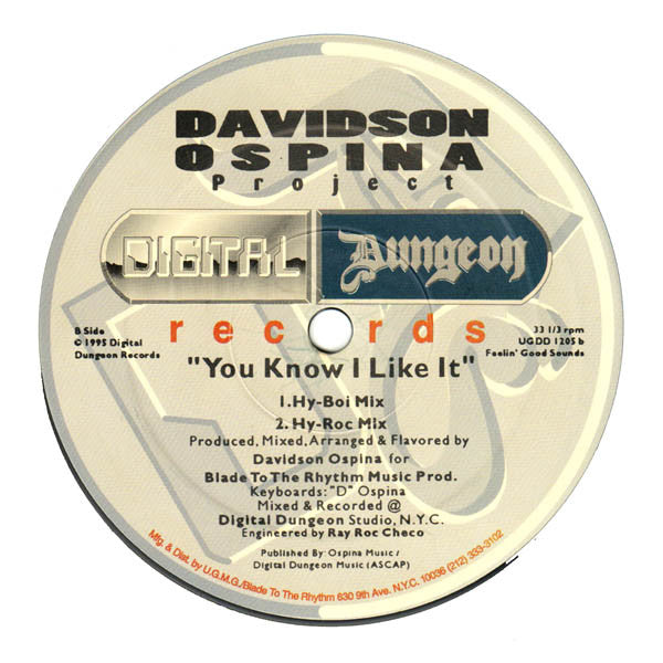 Davidson Ospina : You Know I Like It (12")