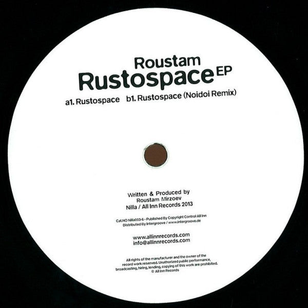Roustam Mirzoev : Rustospace EP (12", EP)