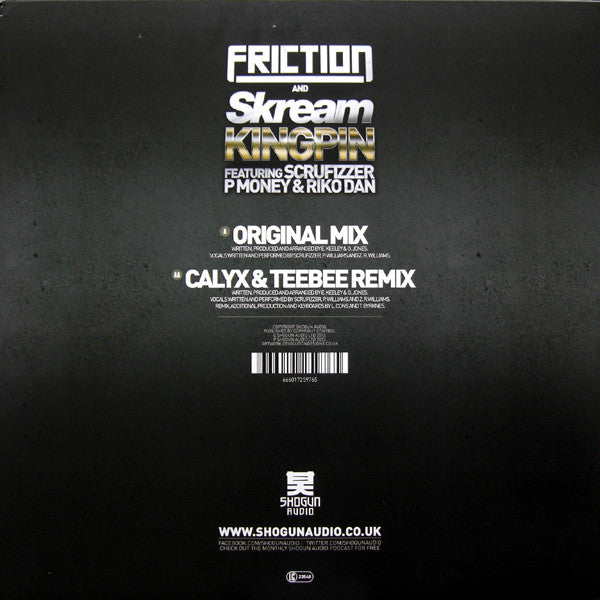 DJ Friction & Skream : Kingpin (12")